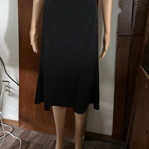 Focus 2000 Elegant Black Women's Fluted Skirt